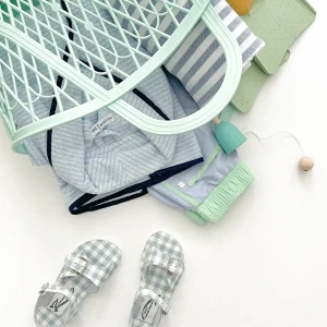 minnow Shoes< X Zimmerman Sandal Oasis Blue Gingham