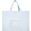 minnow Accessories<Overnighter Tote Powder Blue Stripe