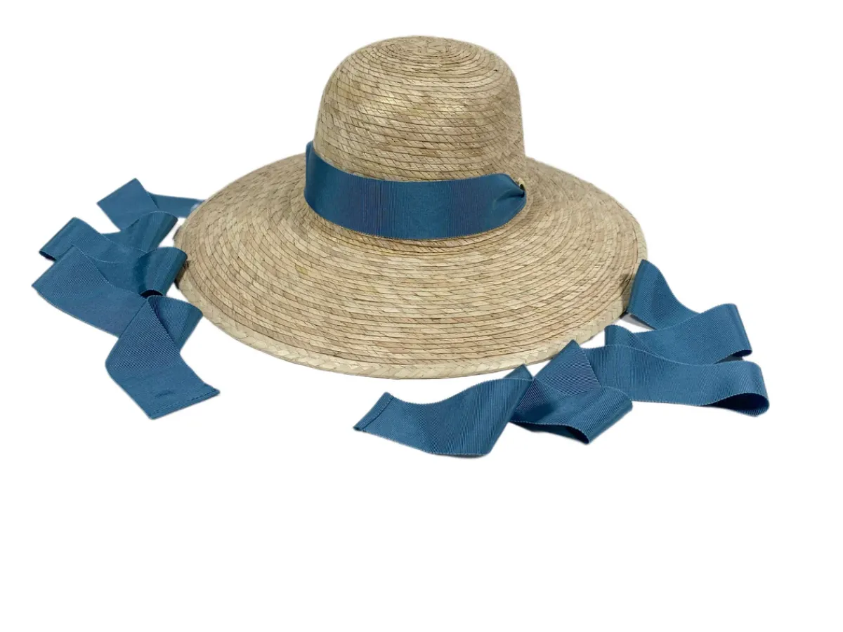sarah_bray_girls_buttercu_0.webp minnow Hats<Sarah Bray Girls Buttercup Sun Hat With Floral Ribbon