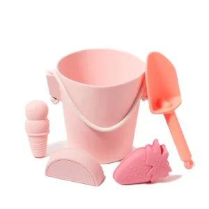 minnow Toys<Sunnylife Pink Silicone Bucket Sand Toy Set