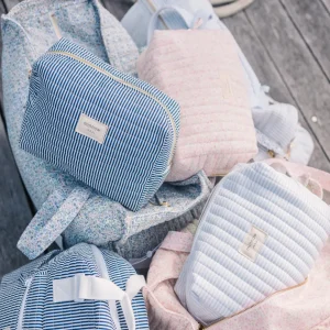 minnow Bags<Travel Pouch Navy Stripe