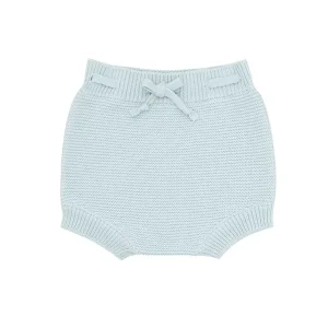 minnow Knits<Unisex Blue Knit Short Light Blue