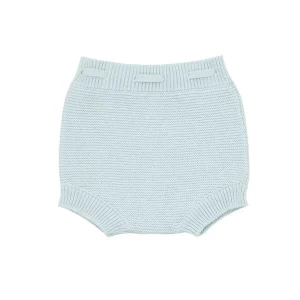 minnow Knits<Unisex Blue Knit Short Light Blue