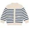 minnow Knits<Unisex Cardigan Breton Stripe Knit