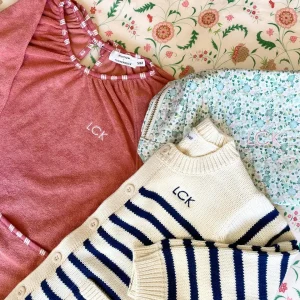 minnow Knits<Unisex Cardigan Breton Stripe Knit