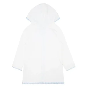 minnow Accessories<Unisex French Terry Hooded Zipper Coverup | Swim White