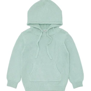 minnow Tops<Unisex Knit Hoodie Sage