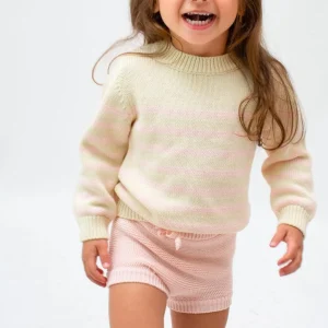 minnow Clothing<Unisex Knit Short Soft Pink