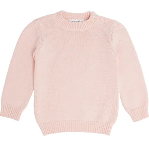 minnow Clothing<Unisex Knit Sweater Soft Pink