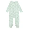 minnow Sleepwear<Unisex Pima Baby Footie Sea Marsh Floral