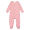 minnow Sleepwear<Unisex Pima Footie Red Stripe
