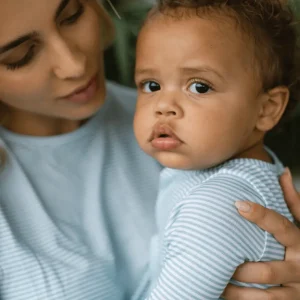 minnow Sleepwear<Unisex Pima Footie Powder Blue Stripe
