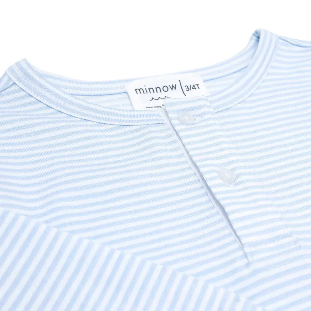 unisex_pima_pajamas_set_2.webp minnow Sleepwear<Unisex Pima Pajamas Set Powder Blue Stripe