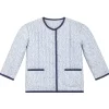 minnow Tops<Unisex Quilted Jacket Slate Floral