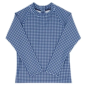 minnow Rashguards<Unisex Rashguard Navy Gingham