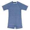 minnow One Pieces<Unisex Rashguard One Piece | Swim Navy Gingham