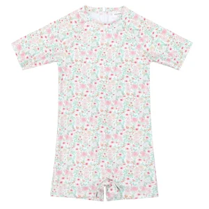 minnow Rashguards<Unisex Rashguard One Piece Emerald Floral