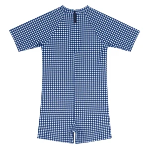 minnow One Pieces<Unisex Rashguard One Piece | Swim Navy Gingham