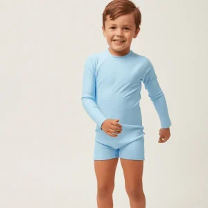 minnow Rashguards<Unisex Rashguard One Piece Peri Blue