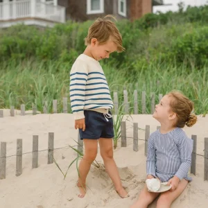 minnow Knits<Unisex Sweater Breton Stripe Knit