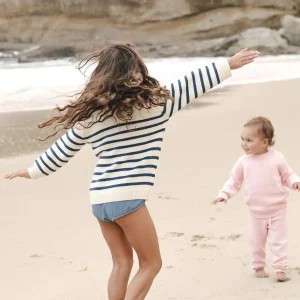 minnow Tops<Unisex Sweater Breton Stripe Knit