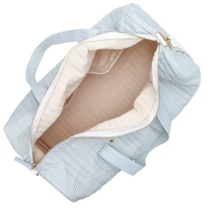 minnow Accessories<Weekender Bag Powder Blue Stripe