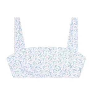 minnow Bikinis<Women's Bandeau Bikini Top Briland Blue Botanic