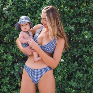 minnow Bikinis<Women's Bikini Bottom | Swim Navy Gingham