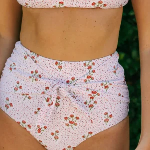 minnow Bikinis<Women's High Waist Bikini Bottom | Swim Raspberry Red