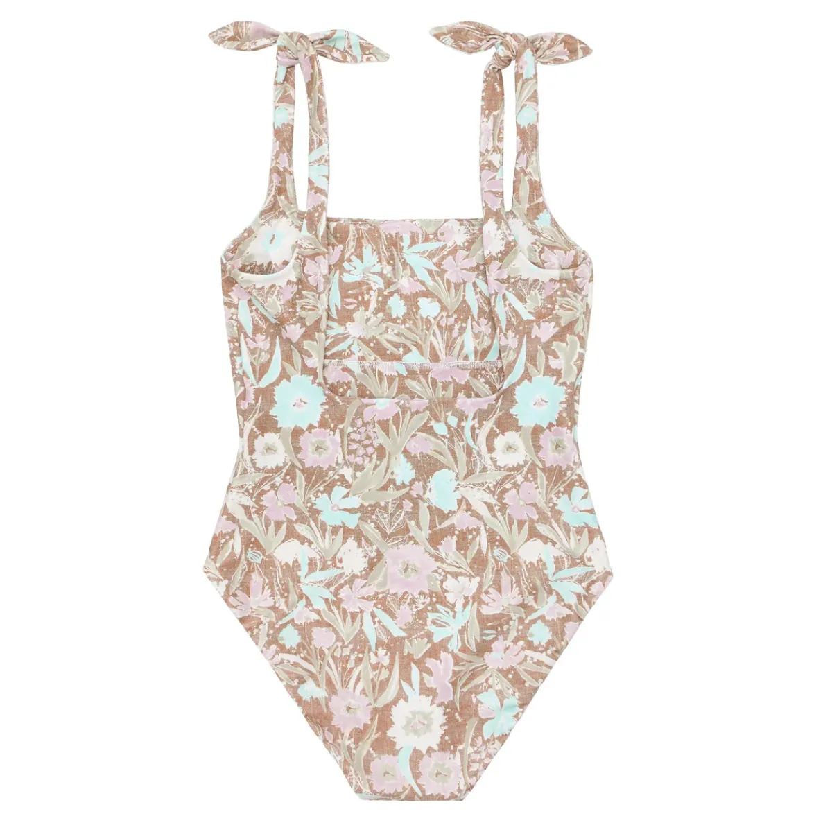 womens_tie_knot_one_piece_4-2.webp minnow One Pieces<Women's Tie Knot One Piece Cypress Floral